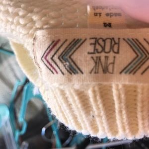 Pink Rose Sweaters - 3/$15 Pink rose cream cable knit sweater Pink Rose Sweaters - 3/$15 Pink rose cream cable knit sweater